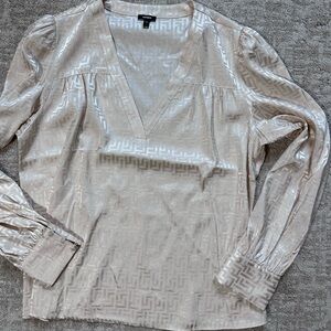 Express Elegant Cream Blouse large